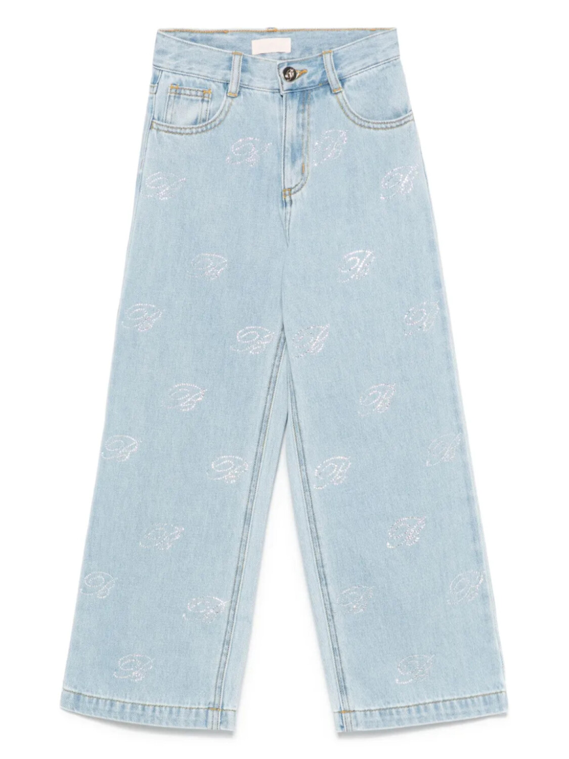 Джинсы Miss Blumarine с логотипом, синий
Джинсы Miss Blumarine с логотипом, синий