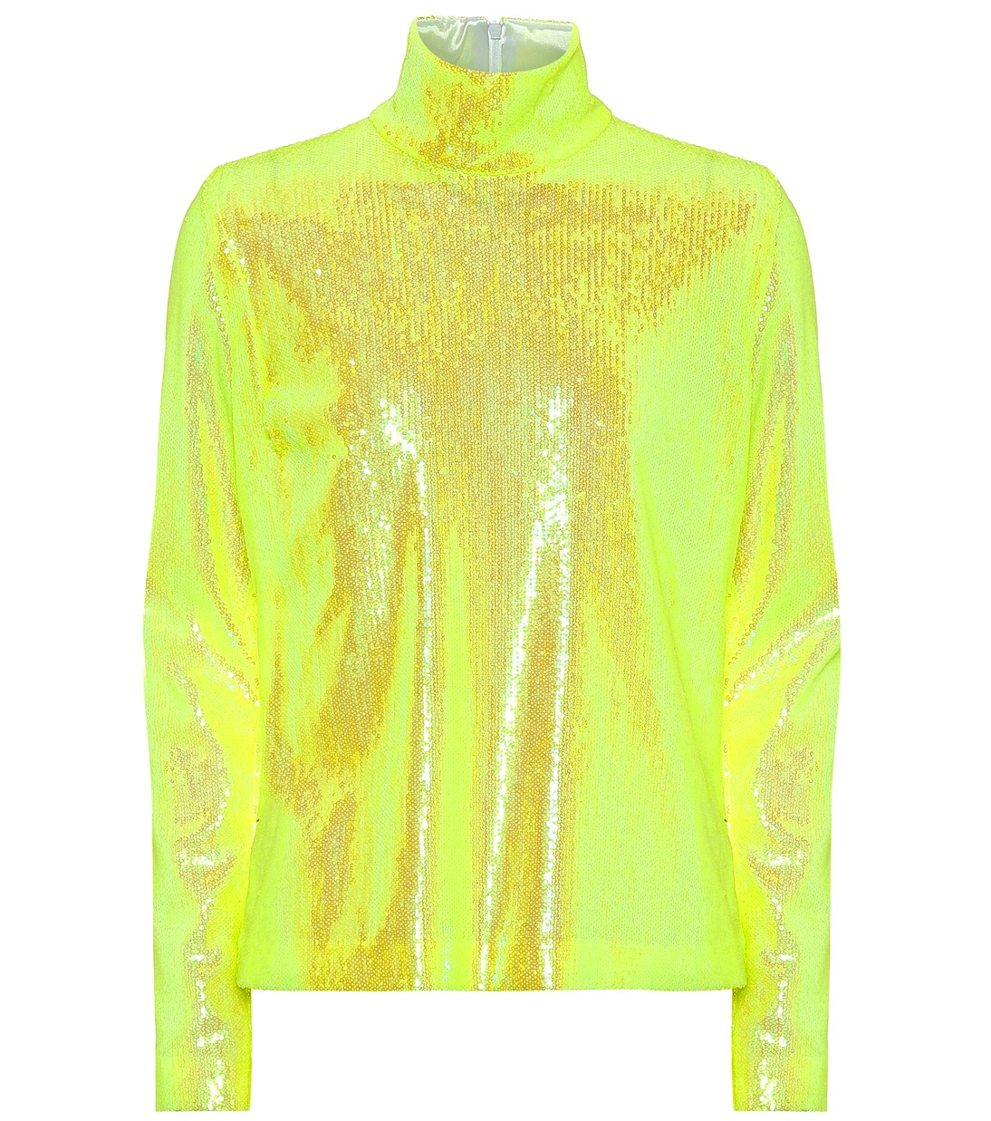 Топ с высоким воротом, расшитый пайетками MM6 Maison Margiela, желтый
Топ с высоким воротом, расшитый пайетками MM6 Maison Margiela, желтый