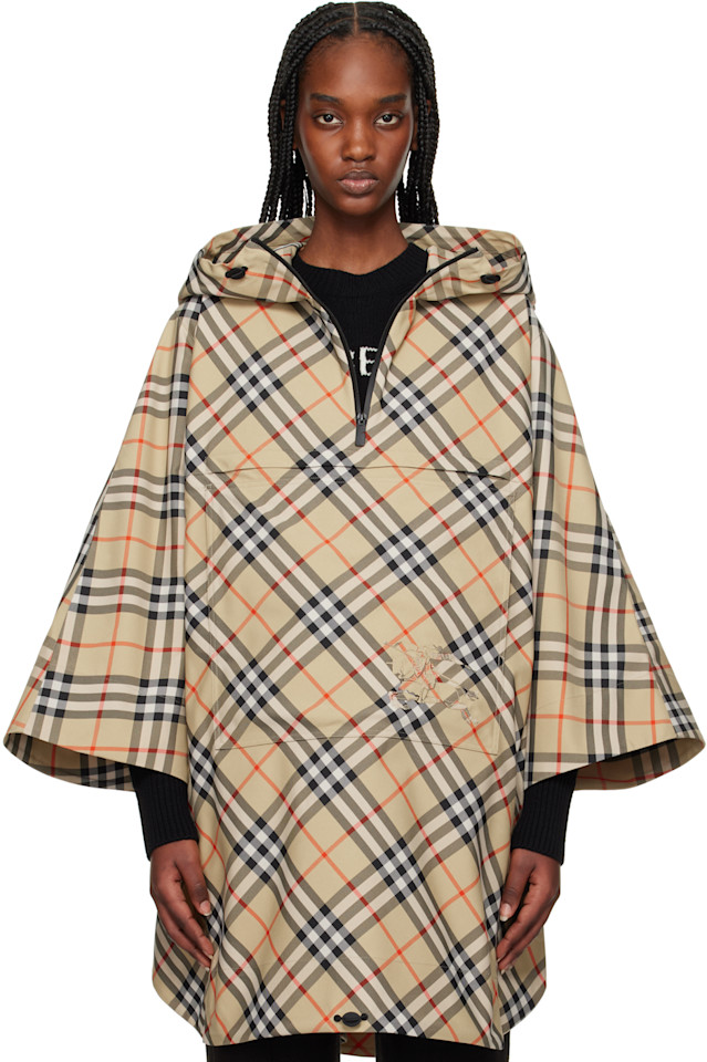 Складная клетчатая твидовая куртка-пелерина Burberry, цвет sand
Складная клетчатая твидовая куртка-пелерина Burberry, цвет sand