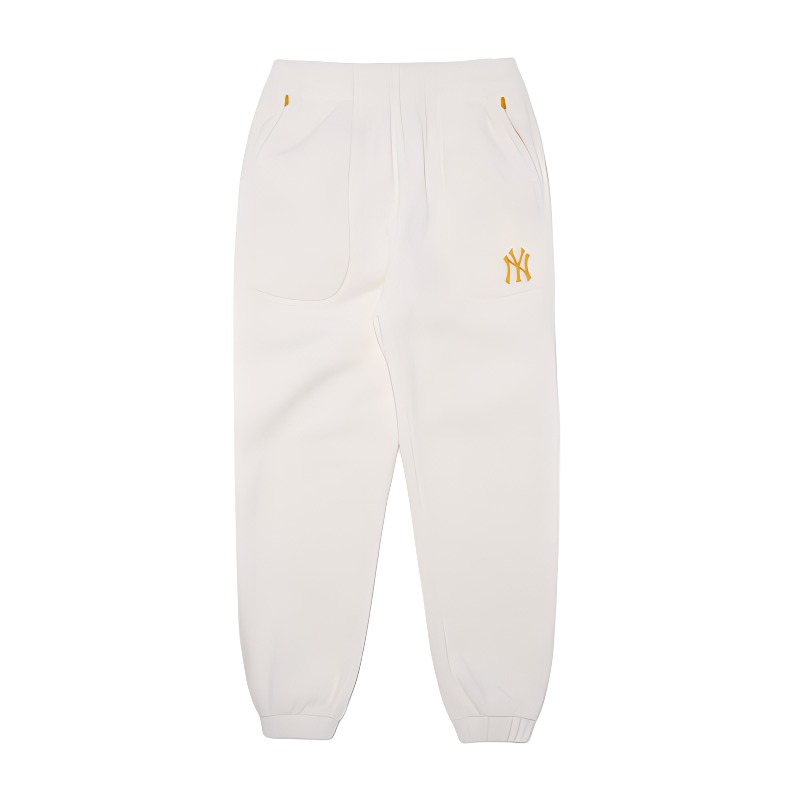 MLB Вязаные спортивные штаны унисекс кремового цвета
MLB Вязаные спортивные штаны унисекс кремового цвета