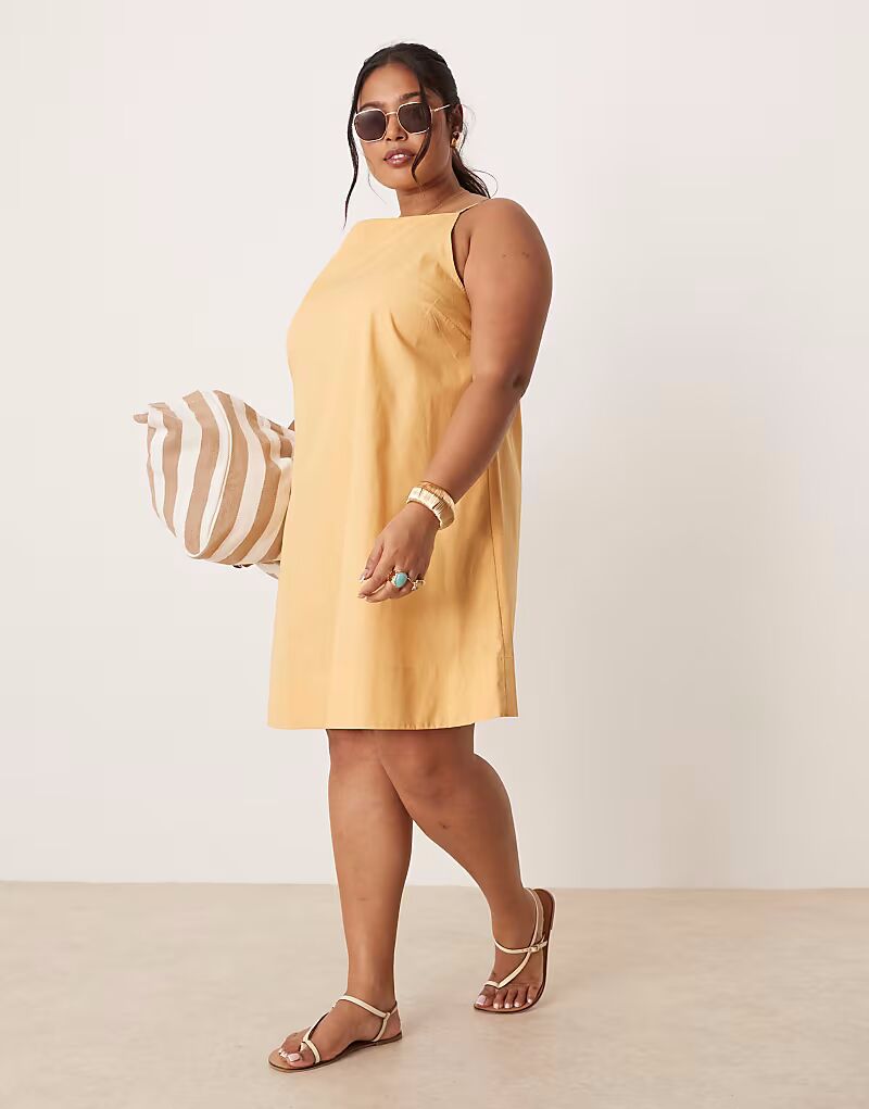 Платье ASOS DESIGN Curve slash neck shapeless mini in golden sand ASOS Curve
Платье ASOS DESIGN Curve slash neck shapeless mini in golden sand ASOS Curve