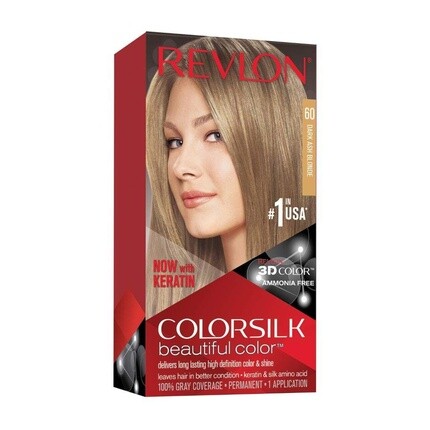 Перманентная краска для волос Colorsilk 60 Темно-пепельный блондин 3 мл, Revlon
Перманентная краска для волос Colorsilk 60 Темно-пепельный блондин 3 мл, Revlon