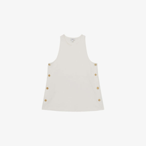 Топ Reiss Cosmo с круглым вырезом и боковой застежкой, белый
Топ Reiss Cosmo с круглым вырезом и боковой застежкой, белый