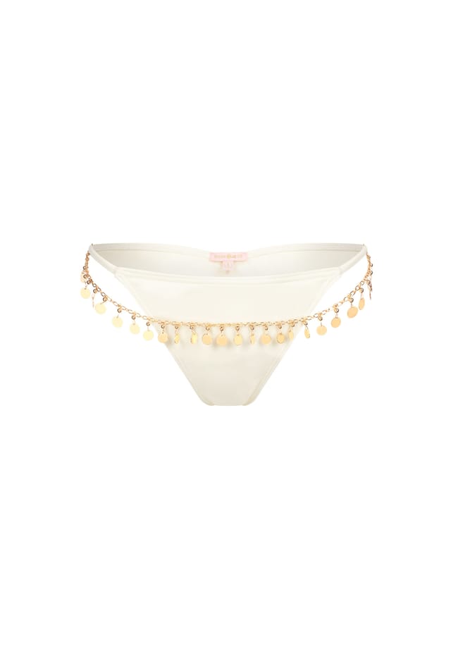 Плавки бикини Havana Maria с большой цепочкой из монет Moda Minx, цвет coconut 
Плавки бикини Havana Maria с большой цепочкой из монет Moda Minx, цвет coconut