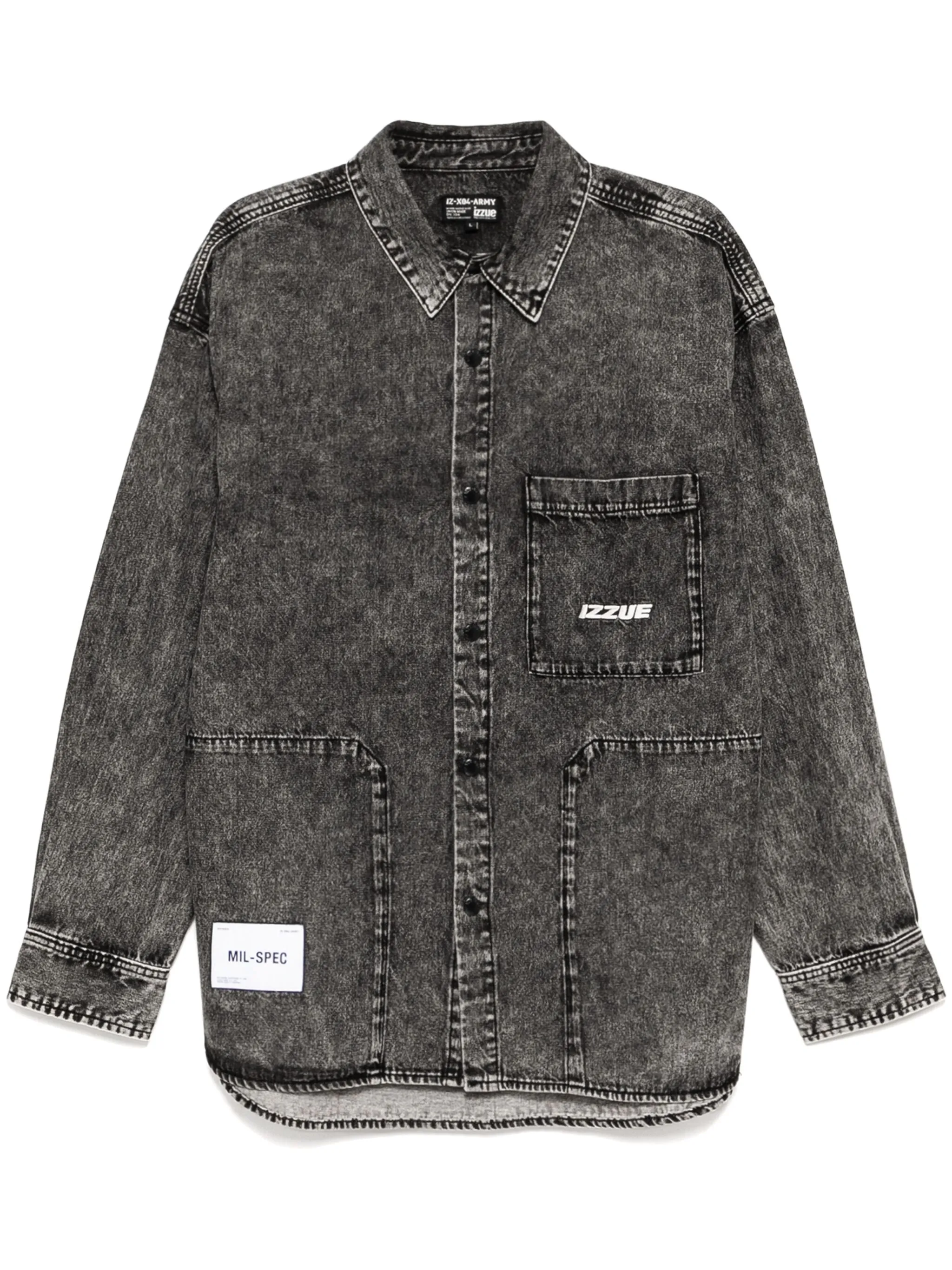 Джинсовая куртка-рубашка Izzue, черный
Джинсовая куртка-рубашка Izzue, черный
