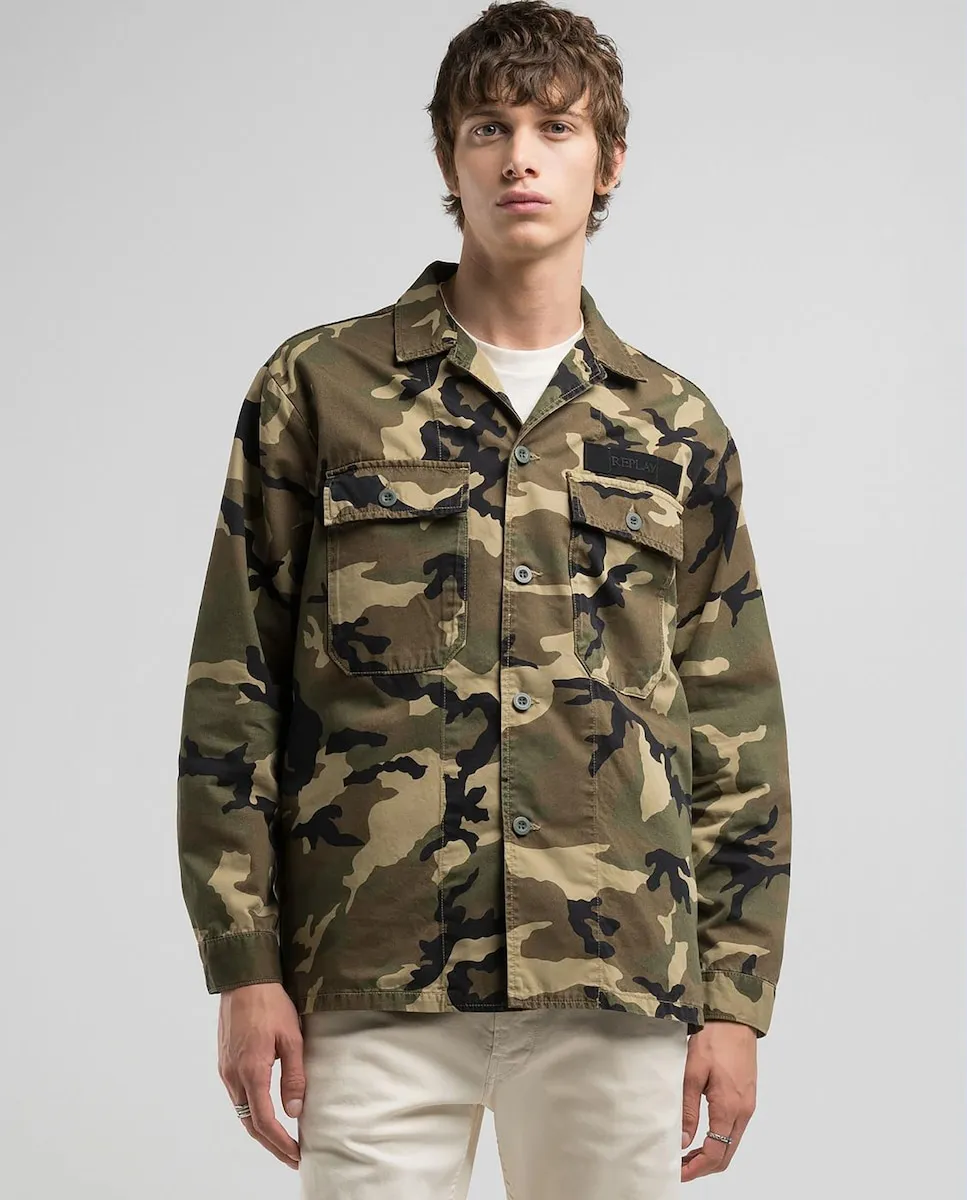 Мужская хлопковая куртка на пуговицах Replay, цвет Verde Militar
Мужская хлопковая куртка на пуговицах Replay, цвет Verde Militar