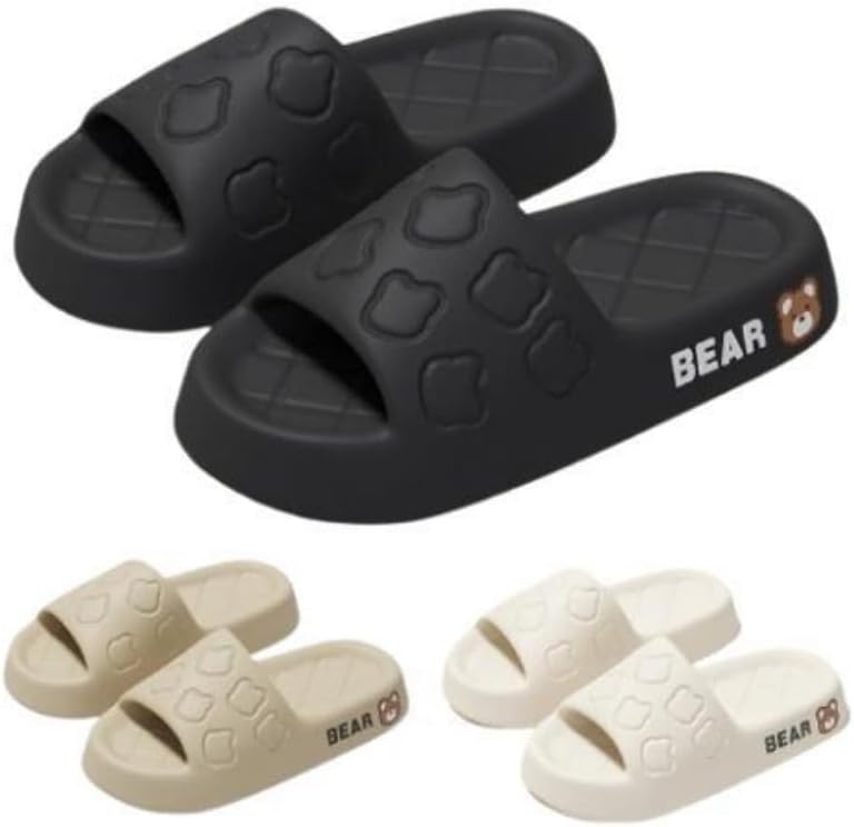 Милые шлепанцы в виде медвежонка Albiva, черный
Милые шлепанцы в виде медвежонка Albiva, черный