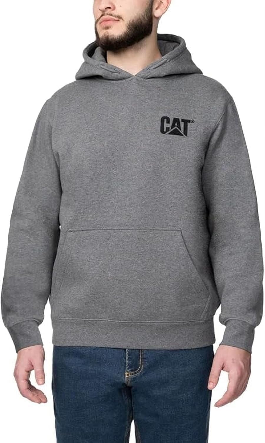 CAT Caterpillar мужские худи с вышитым логотипом спереди, Gray
CAT Caterpillar мужские худи с вышитым логотипом спереди, Gray