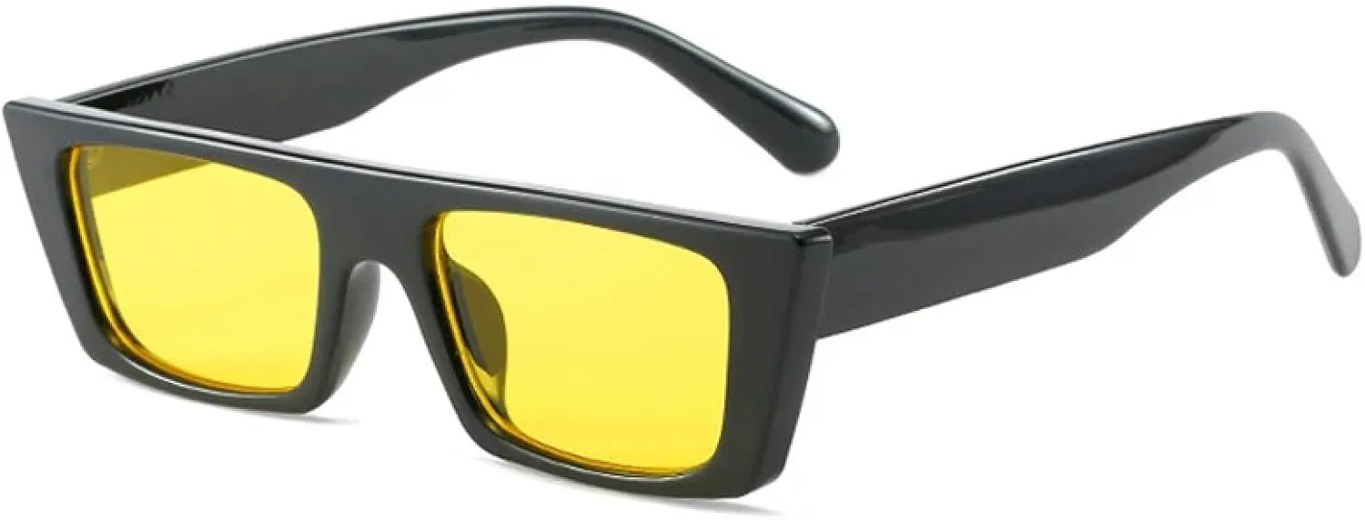 Солнцезащитные очки с защитой от УФ-излучения UV400 для женщин и мужчин | Цвет «желе» в стиле панк | для занятий спортом на открытом воздухе DSVIGF, Black Yellow
Солнцезащитные очки с защитой от УФ-излучения UV400 для женщин и мужчин | Цвет «желе» в стиле панк | для занятий спортом на открытом воздухе DSVIGF, Black Yellow