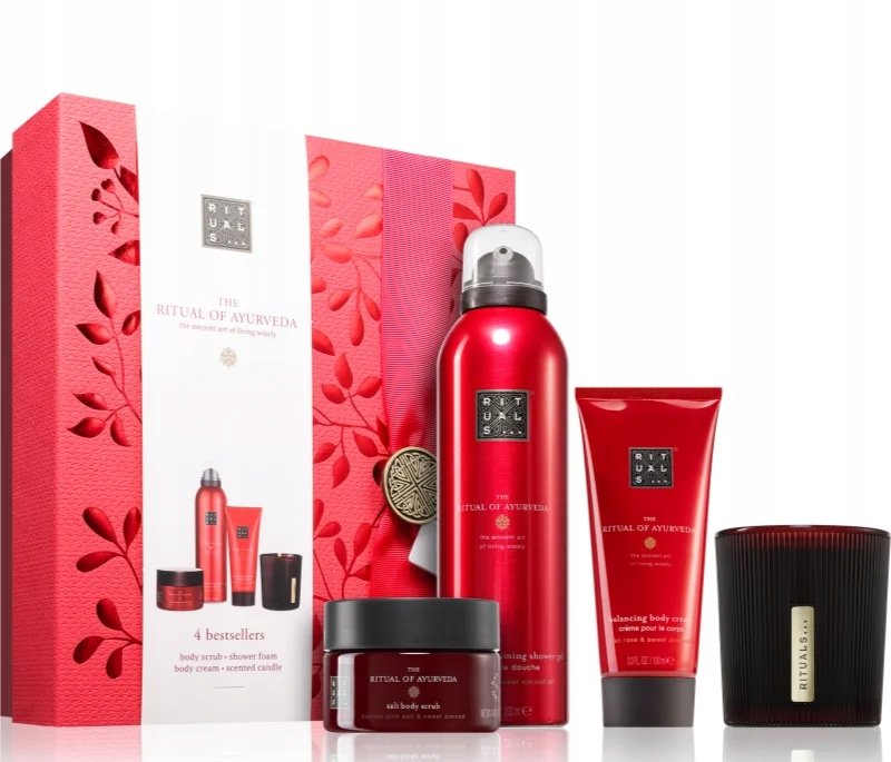 Rituals Большой подарочный набор для ванны и тела - The Ritual Of Ayurveda - Сладкий / ореховый - Масло сладкого миндаля и индийская роза
Rituals Большой подарочный набор для ванны и тела - The Ritual Of Ayurveda - Сладкий / ореховый - Масло сладкого миндаля и индийская роза