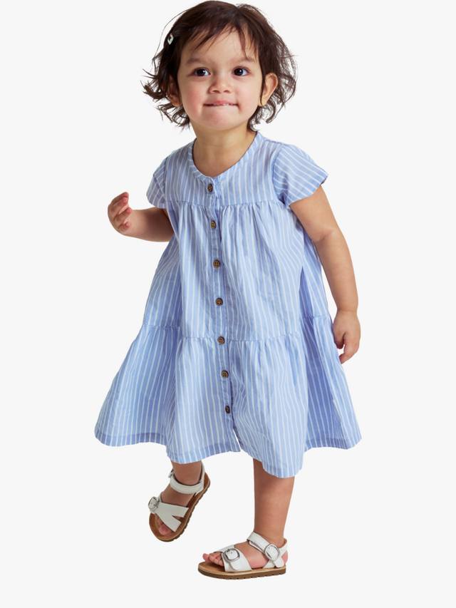 Детское платье с ярусами из органического хлопка в полоску Polarn O. Pyret, Blue
Детское платье с ярусами из органического хлопка в полоску Polarn O. Pyret, Blue