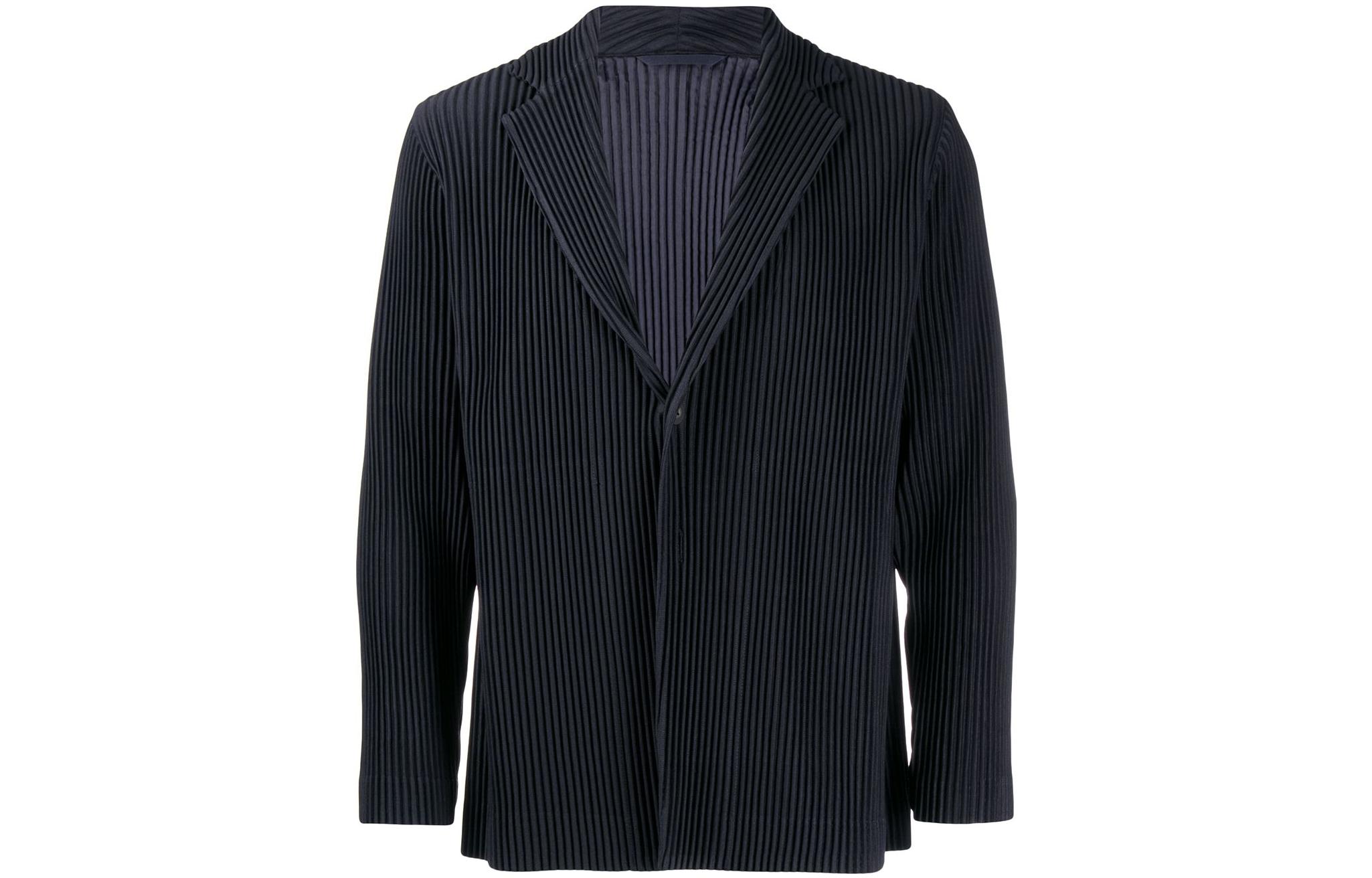 Homme Plissé Issey Miyake Мужской пиджак для делового костюма морской синий
Homme Plissé Issey Miyake Мужской пиджак для делового костюма морской синий