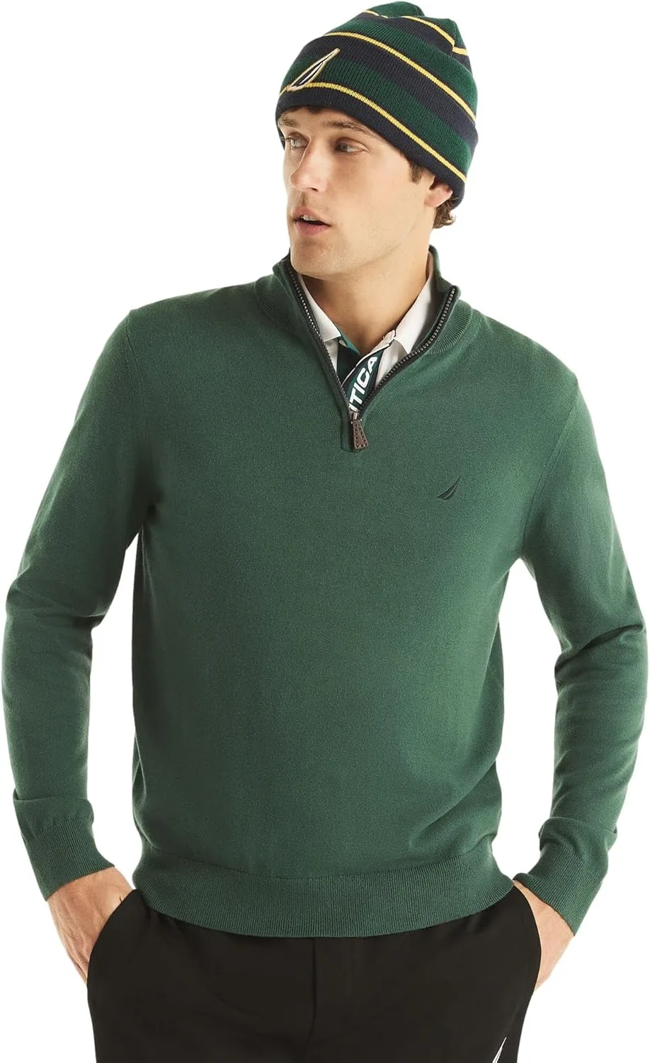 Nautica Men's Quarter-zip Sweater
Nautica Men's Quarter-zip Sweater