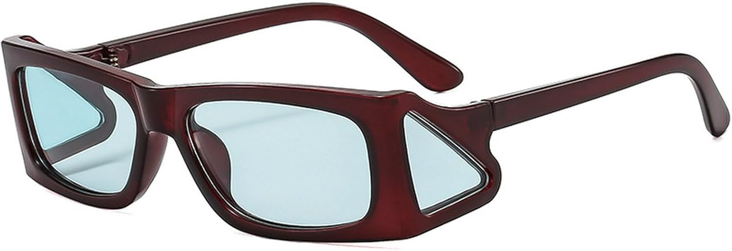 Маленькие модные прямоугольные солнцезащитные очки для женщин и мужчин, узкие квадратные солнцезащитные очки в стиле 90-х и Y2K, черные и коричневые оттенки mincl, Brown Blue
Маленькие модные прямоугольные солнцезащитные очки для женщин и мужчин, узкие квадратные солнцезащитные очки в стиле 90-х и Y2K, черные и коричневые оттенки mincl, Brown Blue