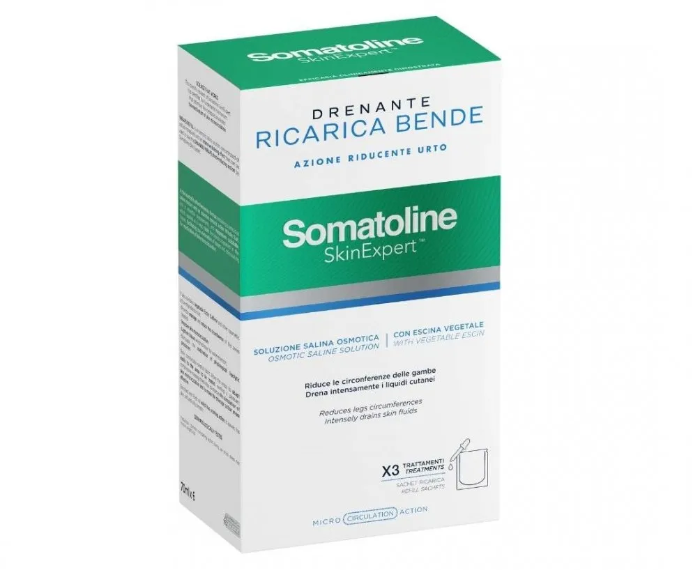 Набор сменных комплектов дренирующих бинтов Somatoline Cosmetic для похудения, 3 шт.
Набор сменных комплектов дренирующих бинтов Somatoline Cosmetic для похудения, 3 шт.