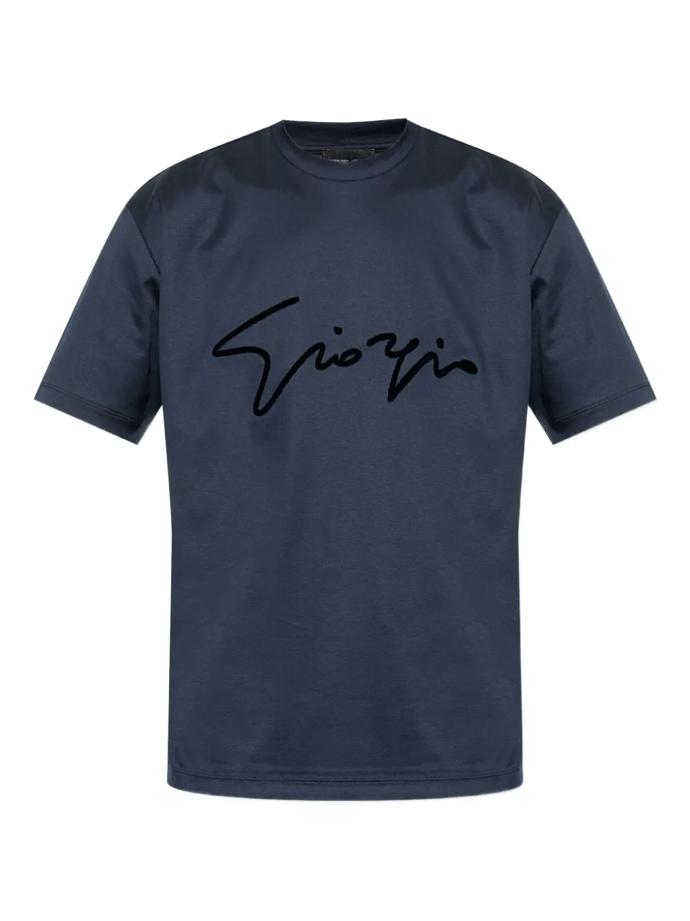 Хлопковая футболка с вышитой подписью GIORGIO ARMANI, синий
Хлопковая футболка с вышитой подписью GIORGIO ARMANI, синий