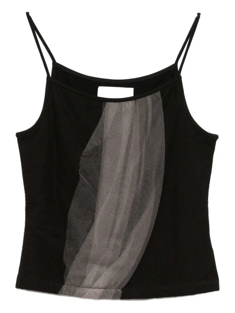 Топ на бретелях с отделкой из тюля Quetsche, черный
Топ на бретелях с отделкой из тюля Quetsche, черный