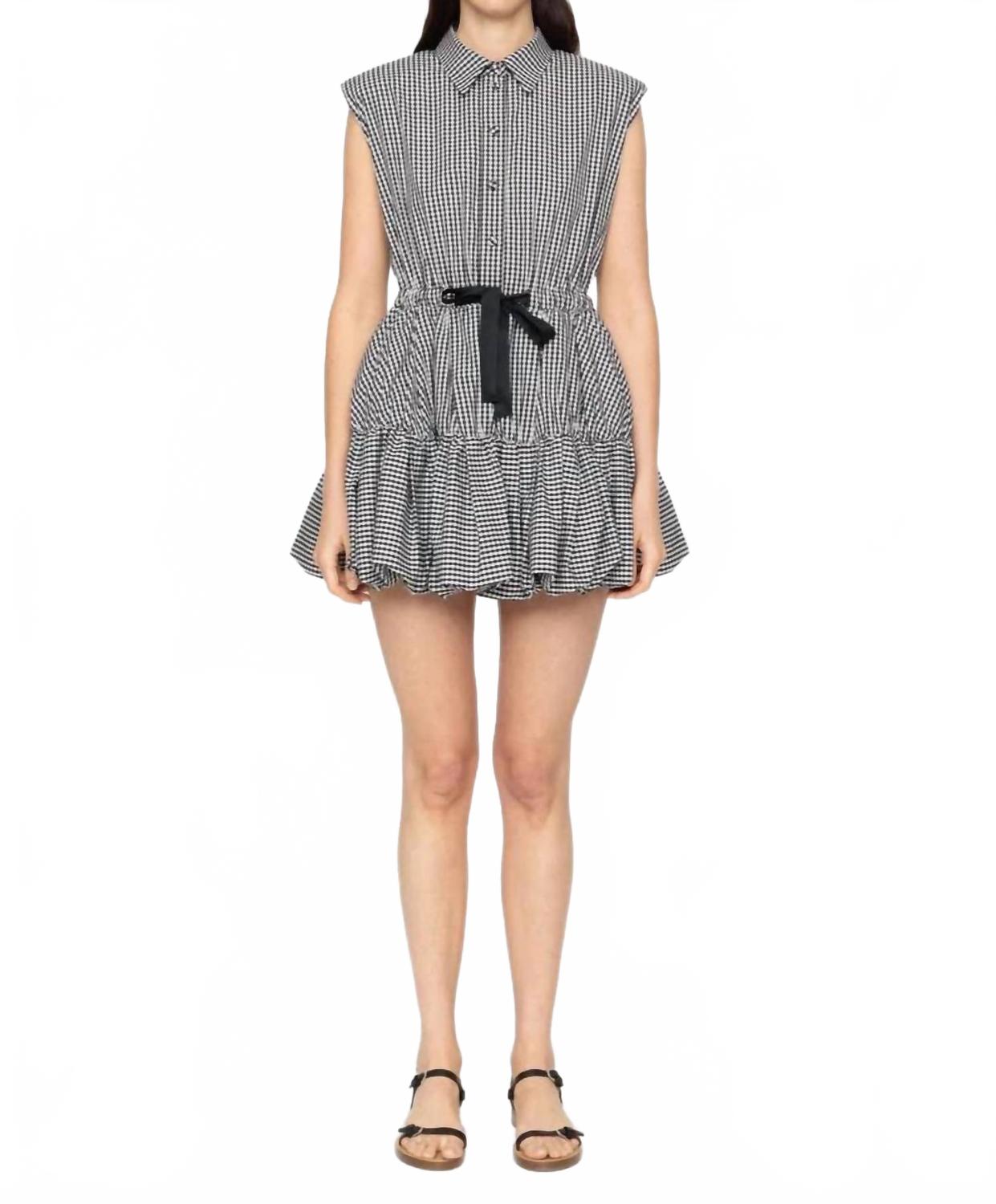 SEA Платье-пуховка Neci в клетку, черное
SEA Платье-пуховка Neci в клетку, черное