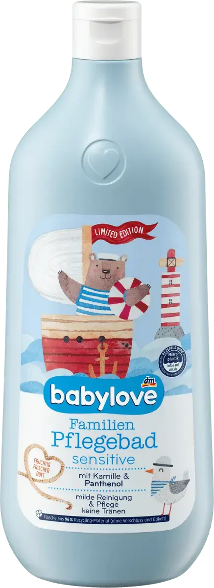 Добавка для ухода за ваннами для чувствительной семьи 1 л. babylove
Добавка для ухода за ваннами для чувствительной семьи 1 л. babylove