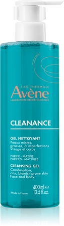 Очищающий гель для склонной к акне жирной кожи Avène Cleanance Cleansing Gel, 400 ml 
Очищающий гель для склонной к акне жирной кожи Avène Cleanance Cleansing Gel, 400 ml