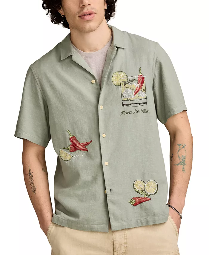 Мужская графическая рубашка на пуговицах с коротким рукавом Vice Camp Lucky Brand, зеленый
Мужская графическая рубашка на пуговицах с коротким рукавом Vice Camp Lucky Brand, зеленый