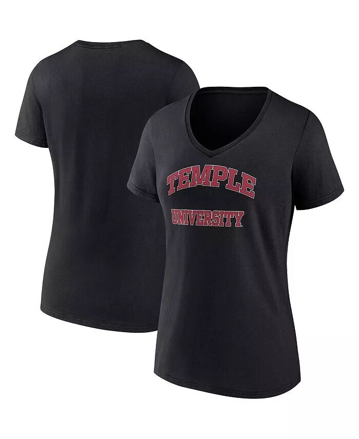 Женская футболка с v-образным вырезом Black Temple Owls Evergreen Campus Fanatics
Женская футболка с v-образным вырезом Black Temple Owls Evergreen Campus Fanatics