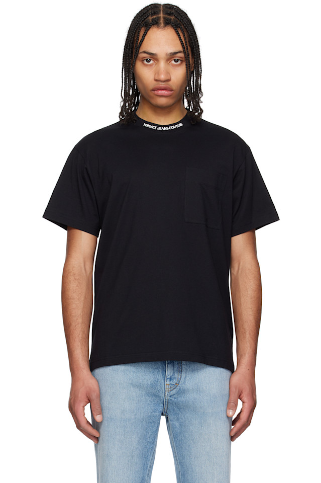 Футболка с логотипом на воротнике Versace Jeans Couture, черный
Футболка с логотипом на воротнике Versace Jeans Couture, черный