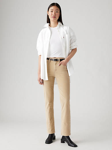 724 Прямые женские вельветовые джинсы с высокой посадкой Levi's, цвет Safari - Tan
724 Прямые женские вельветовые джинсы с высокой посадкой Levi's, цвет Safari - Tan