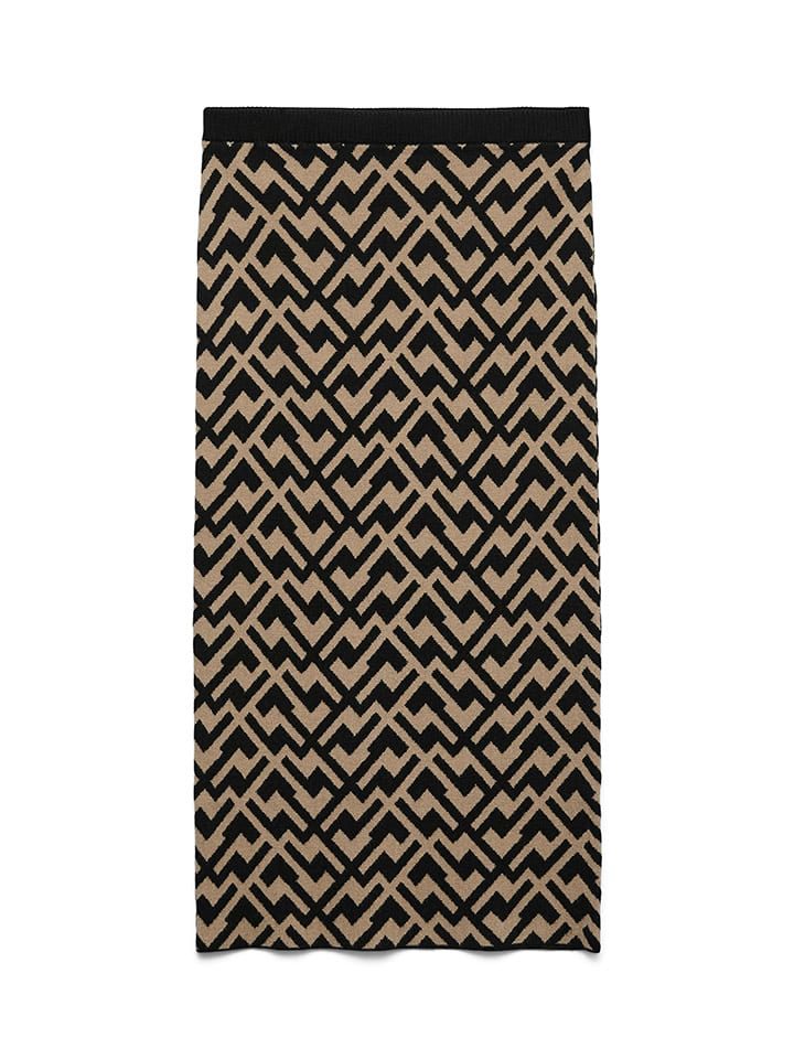 Трикотажная юбка бежево-черного цвета Vero Moda
Трикотажная юбка бежево-черного цвета Vero Moda