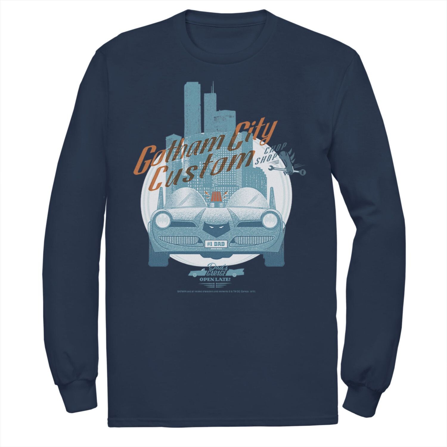 Мужская футболка с плакатом DC Comics Batman Gotham City Customs Shop
Мужская футболка с плакатом DC Comics Batman Gotham City Customs Shop