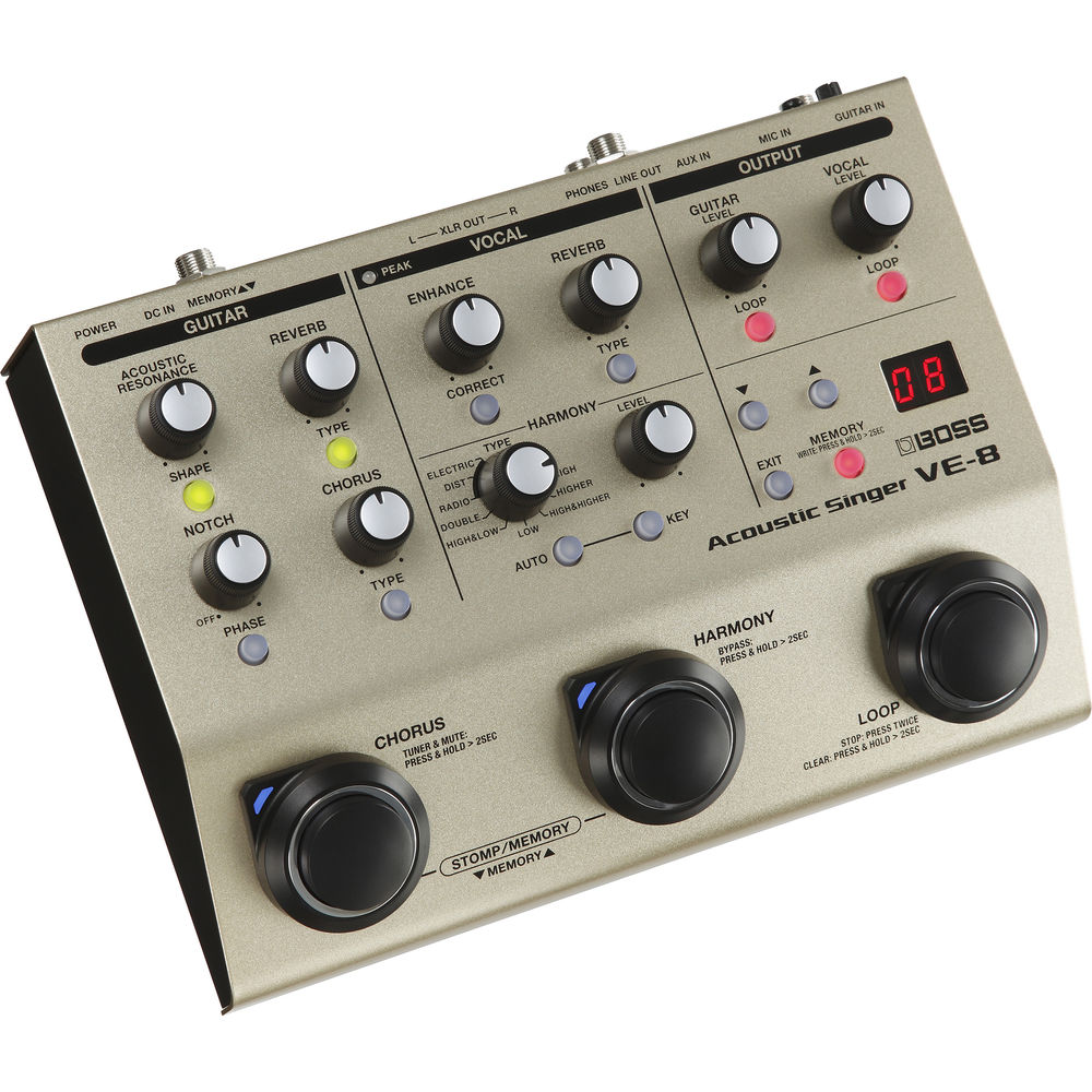 Вокальный процессор BOSS VE-8 Acoustic Singer VE-8
Вокальный процессор BOSS VE-8 Acoustic Singer VE-8
