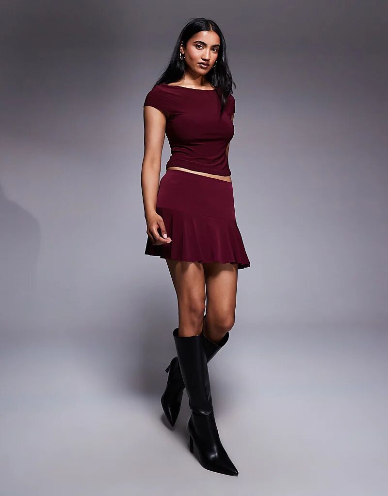 Облегающий топ с открытой спиной от ASOS DESIGN бордового цвета
Облегающий топ с открытой спиной от ASOS DESIGN бордового цвета