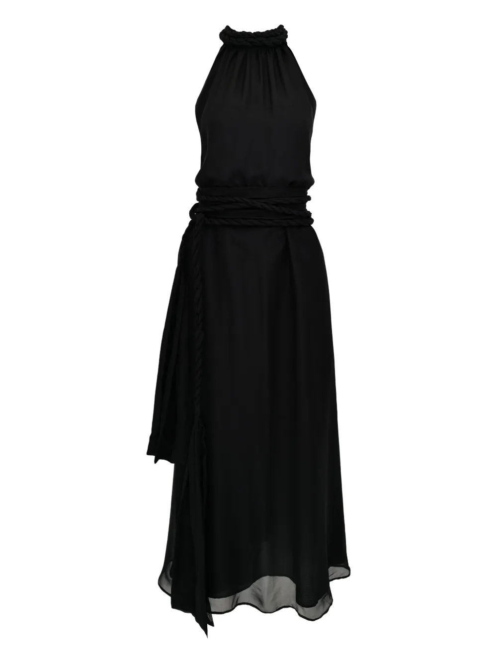 Платье миди Dany с высоким воротом и плетеным поясом AZEEZA, черный
Платье миди Dany с высоким воротом и плетеным поясом AZEEZA, черный