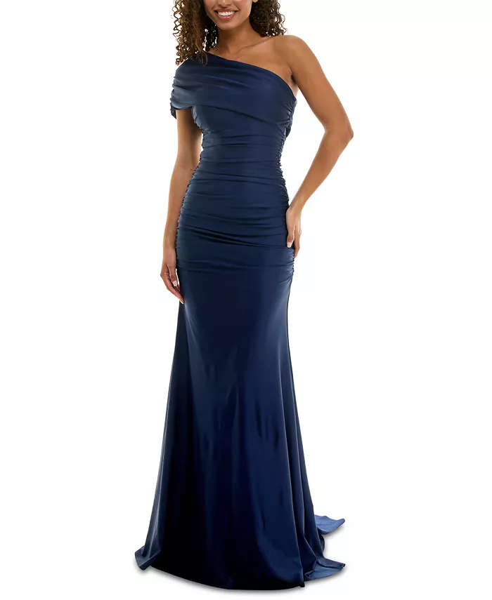 Вечернее платье с драпировкой и одним плечом в пол для подростков B Darlin, синий
Вечернее платье с драпировкой и одним плечом в пол для подростков B Darlin, синий