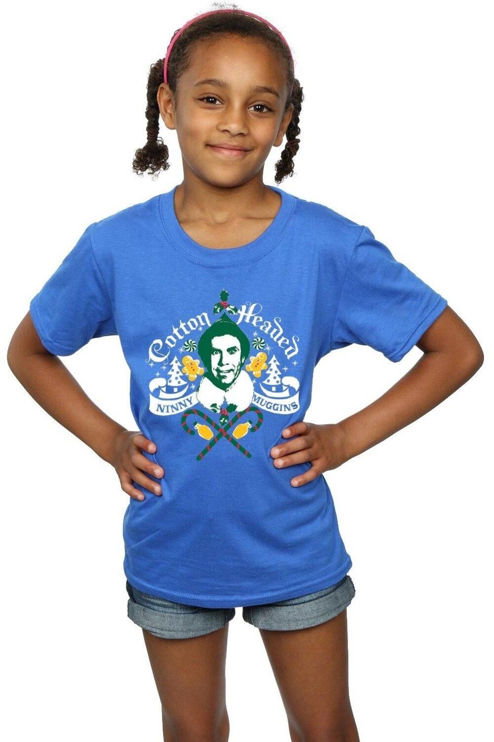Хлопковая футболка Ninny Muggins с хлопковой головой Elf, синий
Хлопковая футболка Ninny Muggins с хлопковой головой Elf, синий
