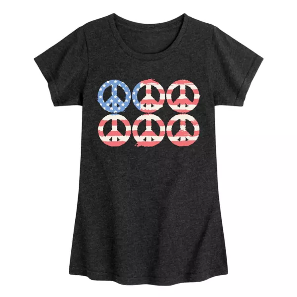 Футболка с флагом мира для девочек 7-16 лет Licensed Character, цвет heather black 
Футболка с флагом мира для девочек 7-16 лет Licensed Character, цвет heather black