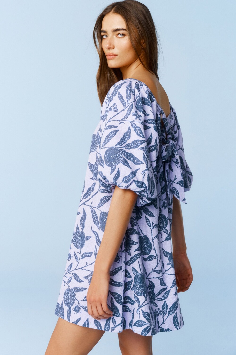 Мини-Платье с пышными рукавами и льном Next, сиреневый
Мини-Платье с пышными рукавами и льном Next, сиреневый