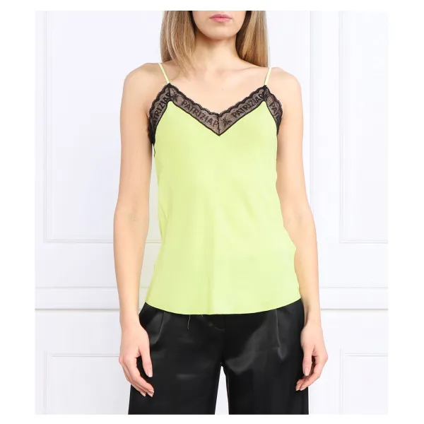 Атласный топ обычного кроя Patrizia Pepe, зеленый
Атласный топ обычного кроя Patrizia Pepe, зеленый