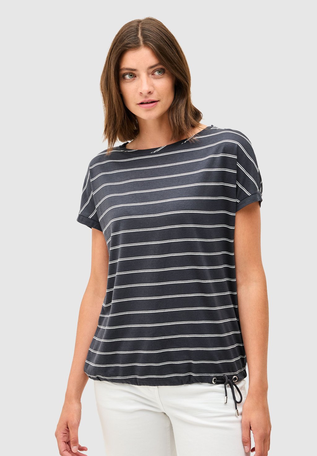 Футболка с принтом Blouse Cecil, серый 
Футболка с принтом Blouse Cecil, серый