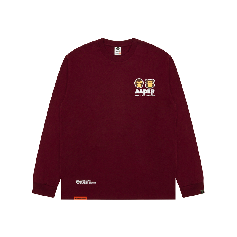 Футболка с длинным рукавом и нашивкой с логотипом *A Bathing APE Aape, Burgundy Bdx
Футболка с длинным рукавом и нашивкой с логотипом *A Bathing APE Aape, Burgundy Bdx