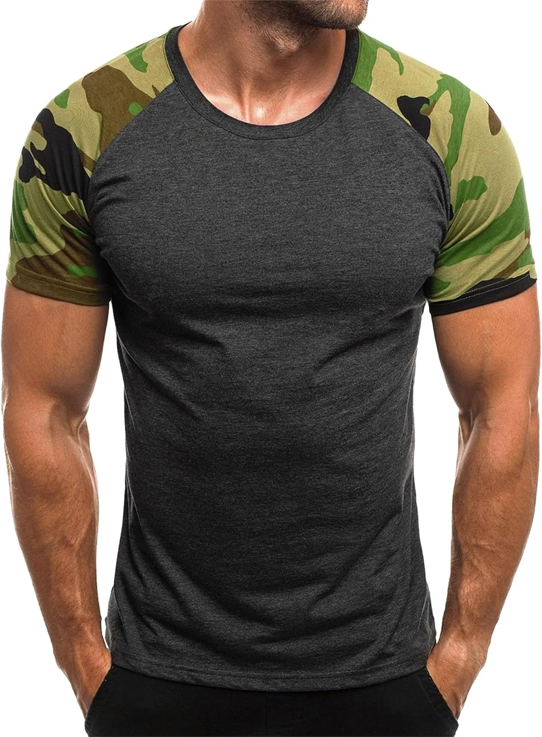 Мужская футболка Camouflage Color Block, спортивная, облегающая Maiyifu-GJ
Мужская футболка Camouflage Color Block, спортивная, облегающая Maiyifu-GJ