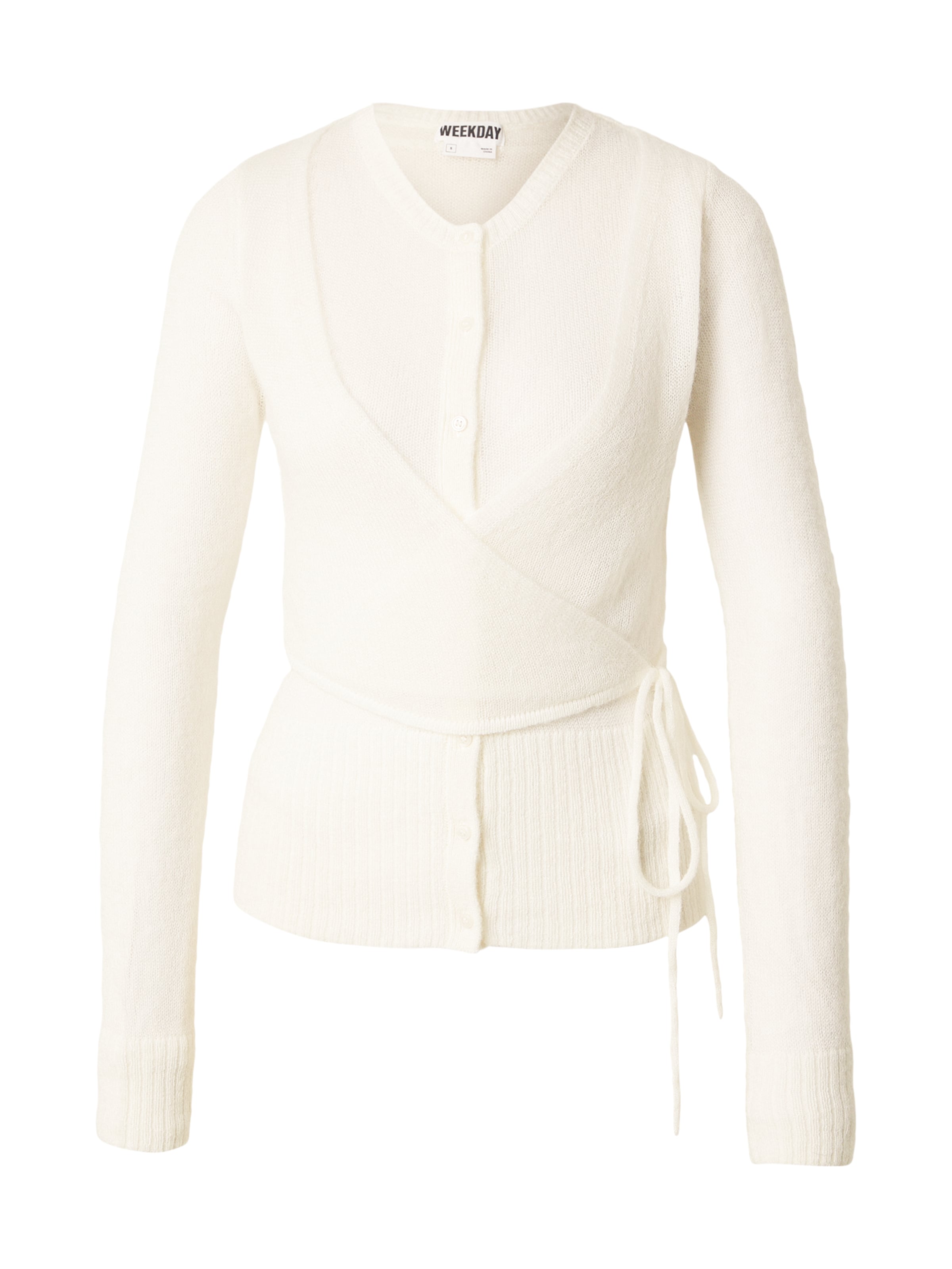 WEEKDAY Кардиган 'Drifa' вязаный, белый
WEEKDAY Кардиган 'Drifa' вязаный, белый