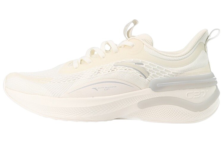 Кроссовки для бега серии C37 мужские с низким верхом, белые/серебристые Anta