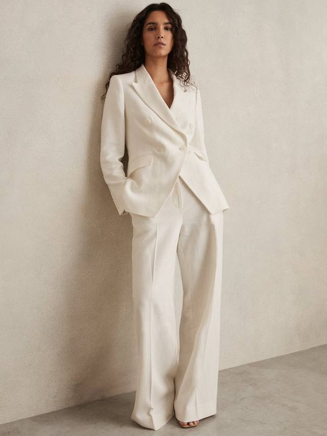 Блейзер из льняной смеси petite devon Reiss, белый
Блейзер из льняной смеси petite devon Reiss, белый