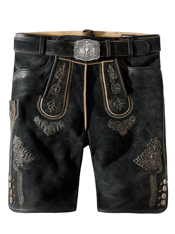 Stockerpoint Кожаные брюки "Бертль" с графитовыми вкраплениями
Stockerpoint Кожаные брюки "Бертль" с графитовыми вкраплениями