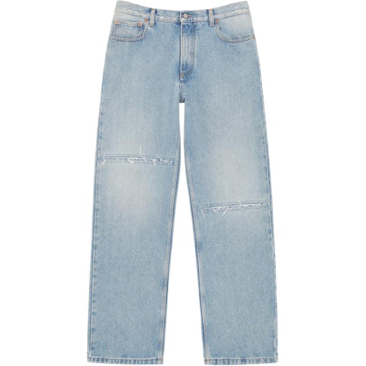 Фасонные джинсы с прямыми штанинами MM6 Maison Margiela, светло-голубой
Фасонные джинсы с прямыми штанинами MM6 Maison Margiela, светло-голубой