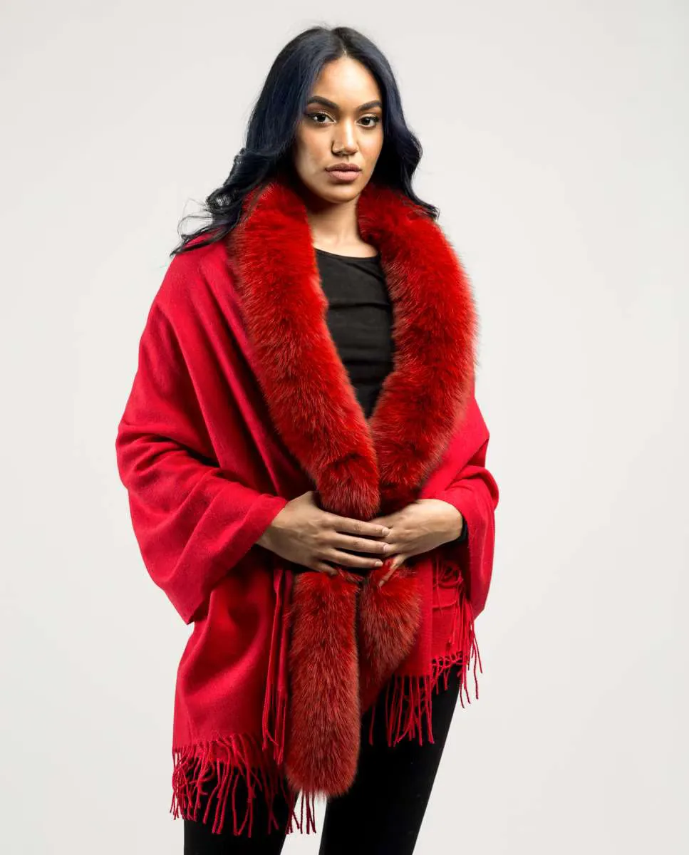 Женская шерстяная куртка с отделкой из лисы De la Roca, красный
Женская шерстяная куртка с отделкой из лисы De la Roca, красный