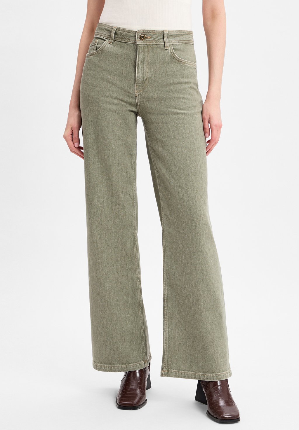 Расклешенные джинсы Mos Mosh, серый 
Расклешенные джинсы Mos Mosh, серый