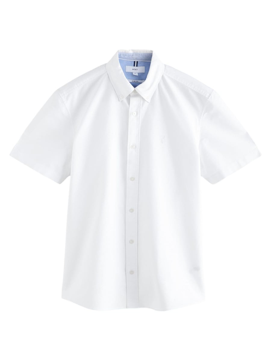 Рубашка Slim Fit на пуговицах Next, белый
Рубашка Slim Fit на пуговицах Next, белый