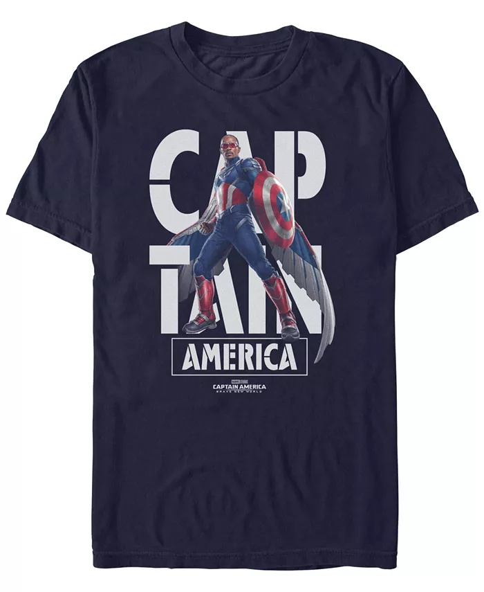 Мужская футболка с коротким рукавом Cap In Marvel, синий
Мужская футболка с коротким рукавом Cap In Marvel, синий